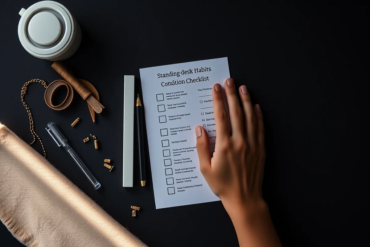 standing-desk habits condition checklist — Standing-desk Habits Condition Checklist (the finished result)