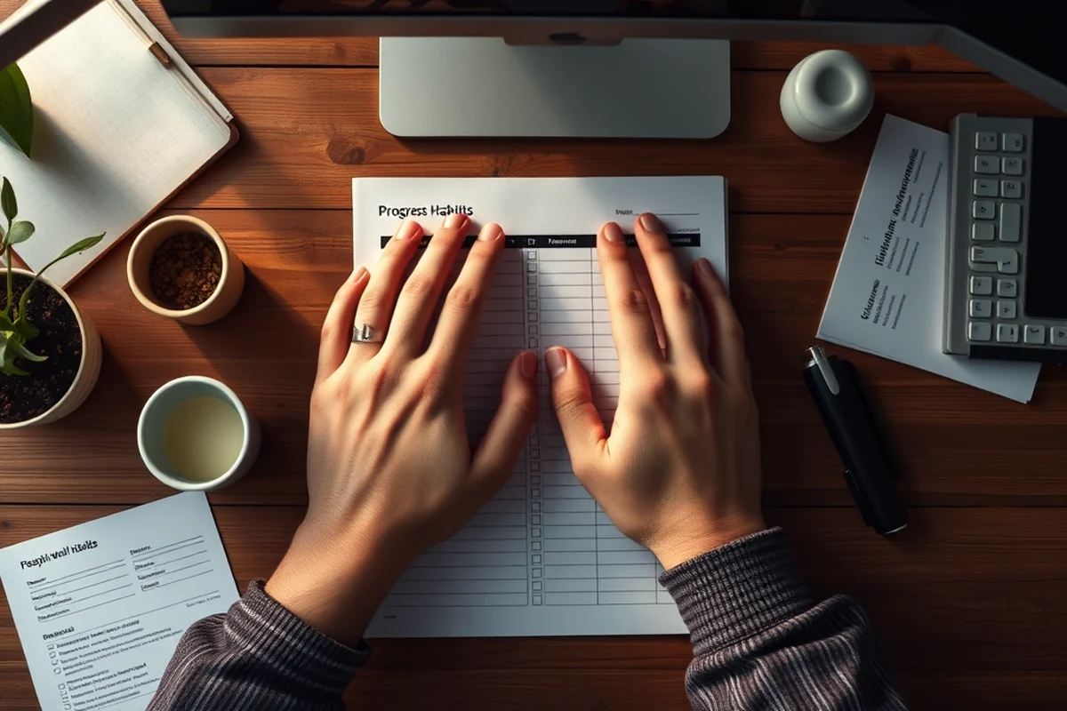 standing desk habits progress tracking checklist — Standing Desk Habits Progress Tracking Checklist (the finished result)